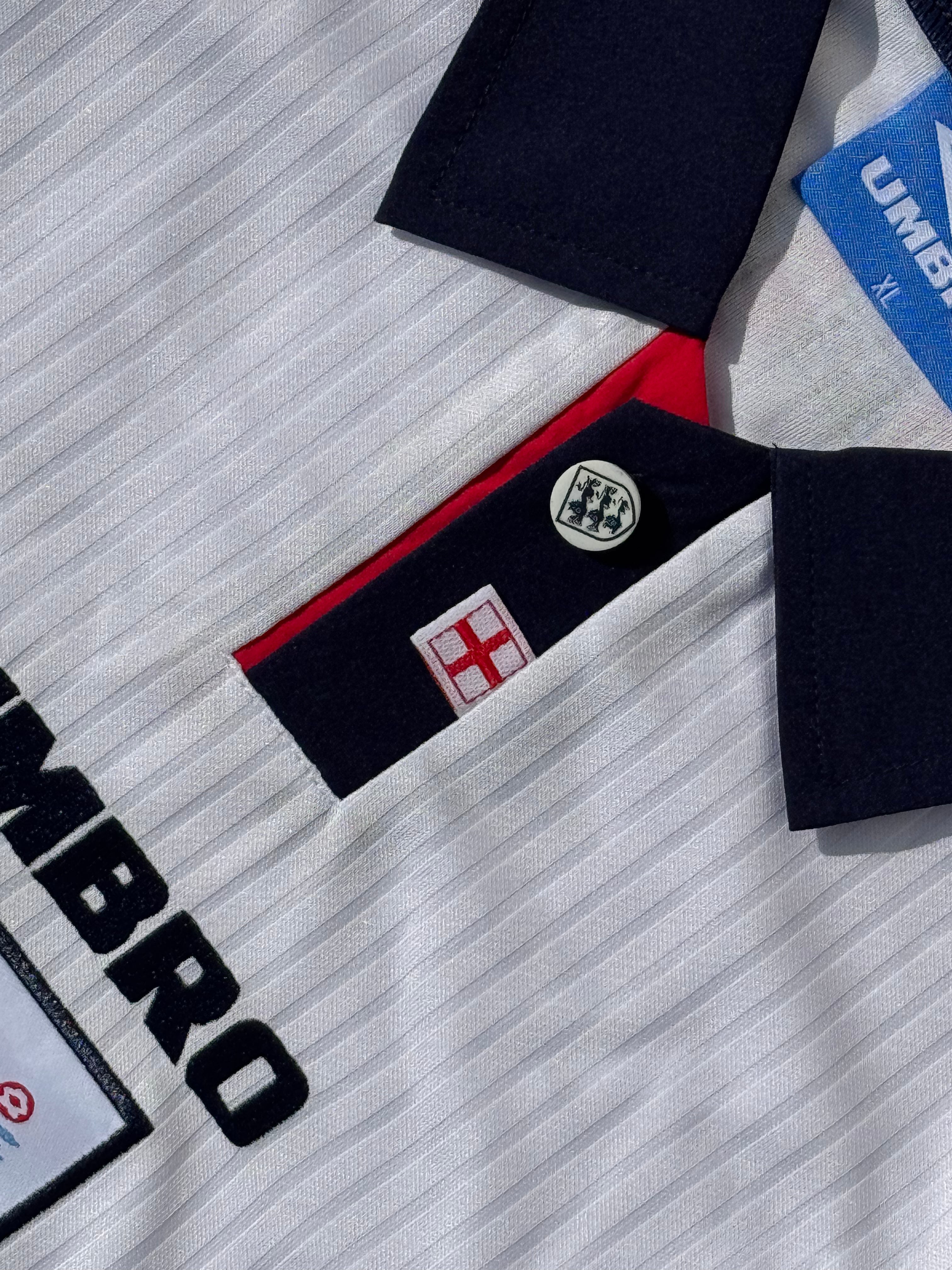 Jersey Retro Inglaterra 1998 David Beckham.