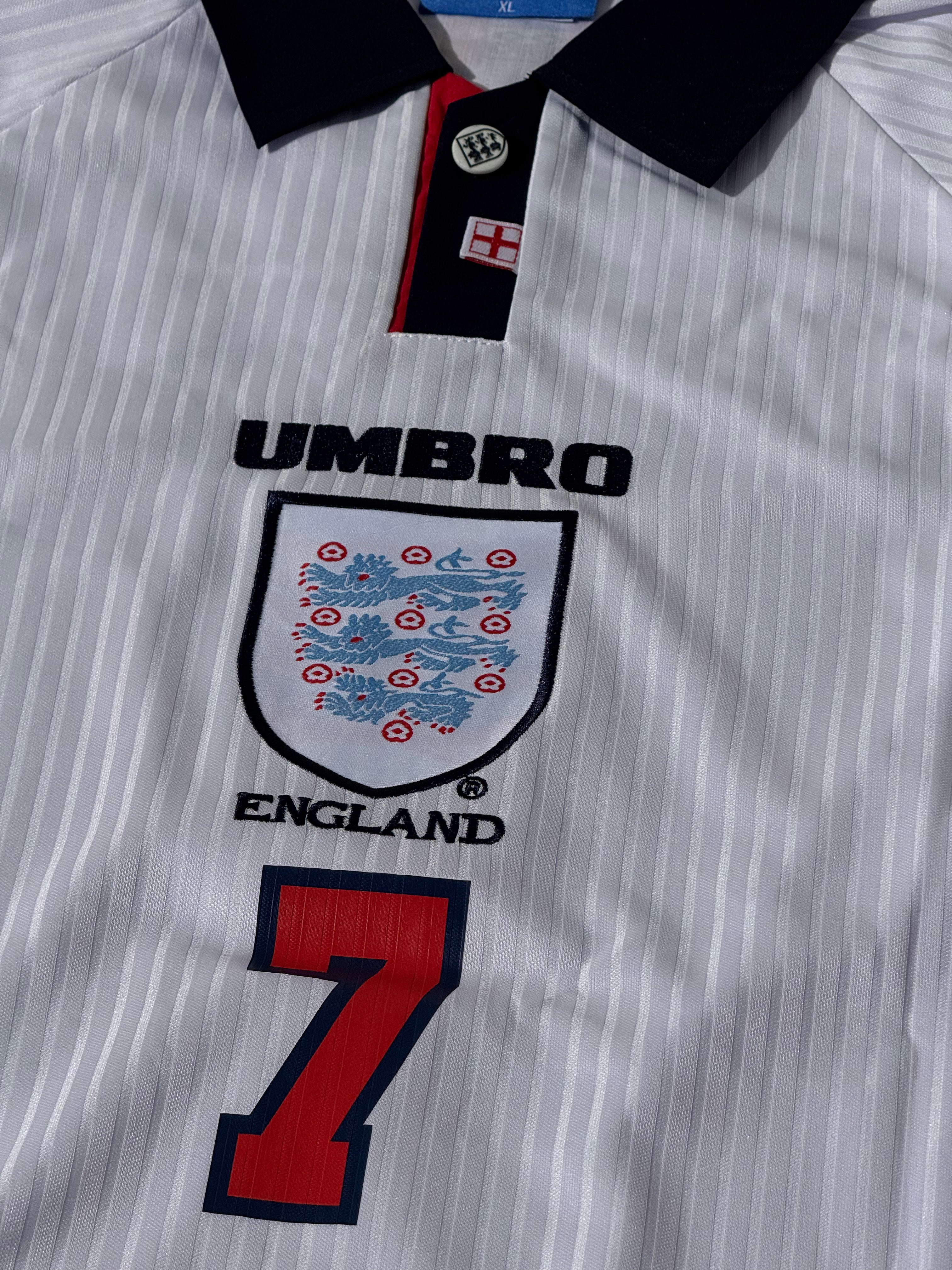 Jersey Retro Inglaterra 1998 David Beckham.