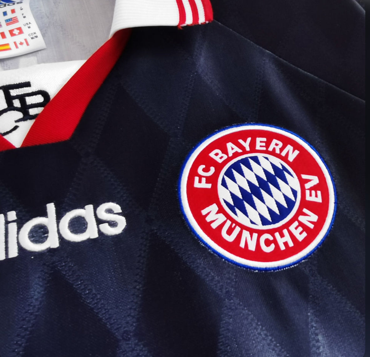 Jersey Retro Bayern 1997/1998 Manga Larga
