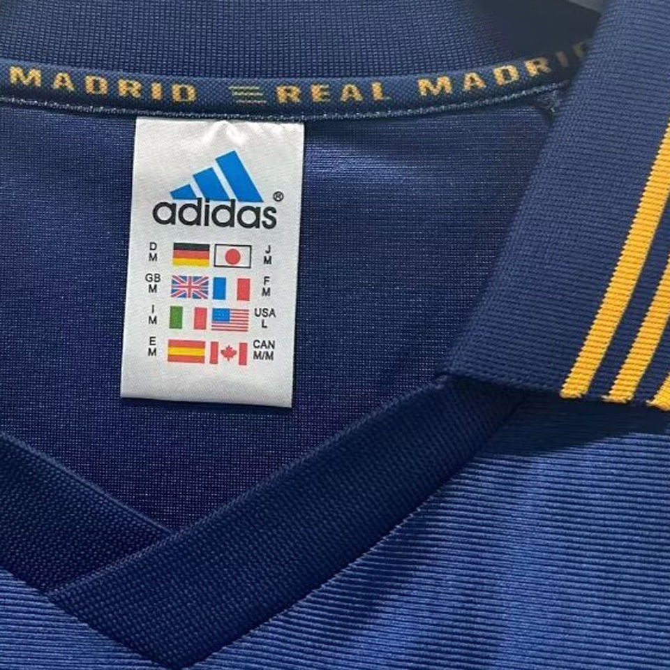 Jersey Real Madrid Azul 1998/1999 Visitante