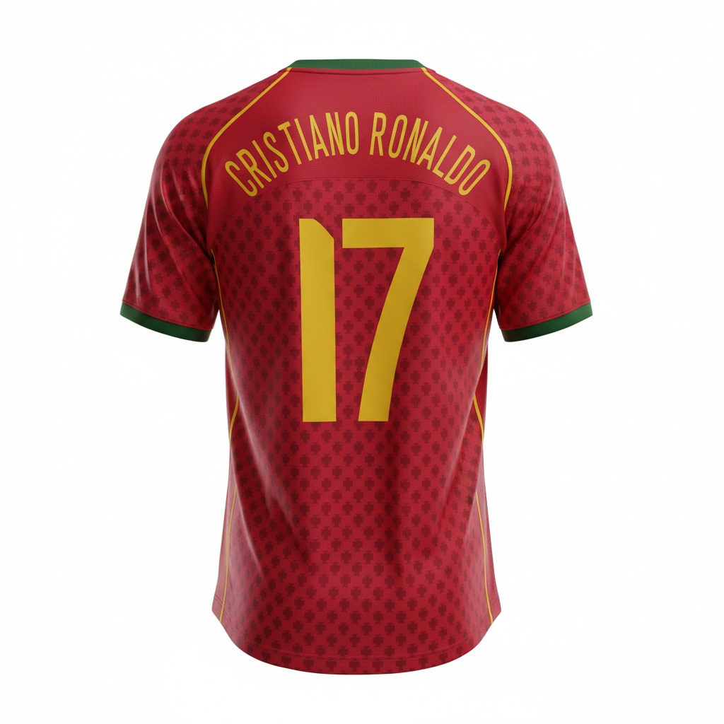 Jersey Portugal 2004 Eurocopa Cristiano Ronaldo 17.