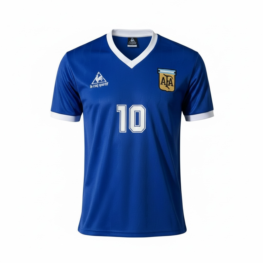 Jersey Argentina 1986 Visitante Azul Marino