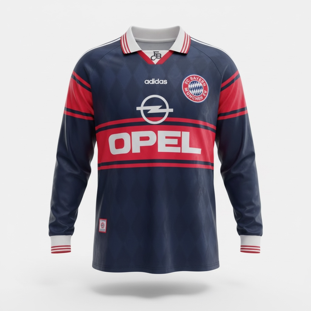 Jersey Retro Bayern 1997/1998 Manga Larga
